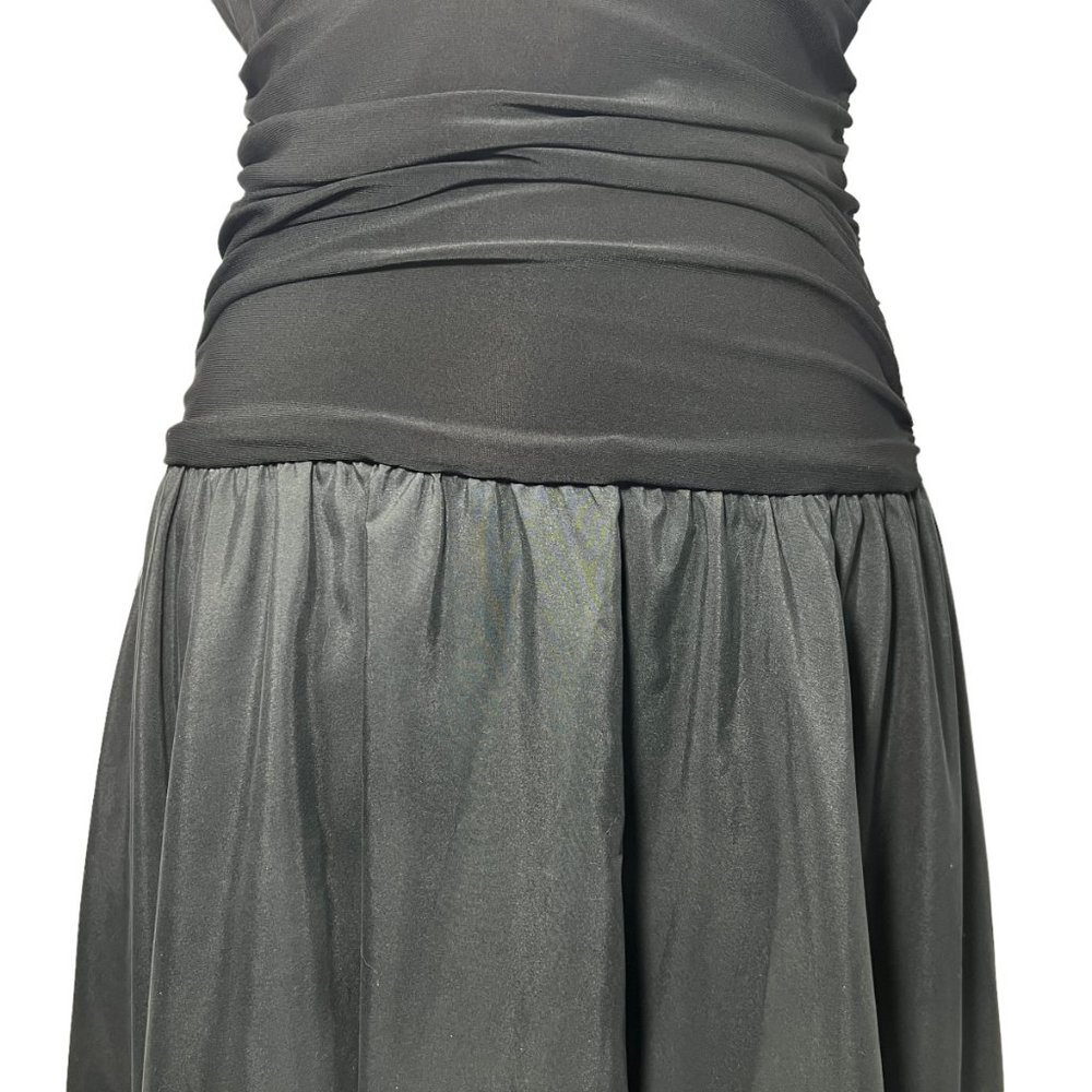 Jessica Howard Evening Black V-Neck A-Line Dress Size 10 - Picture 8 of 8